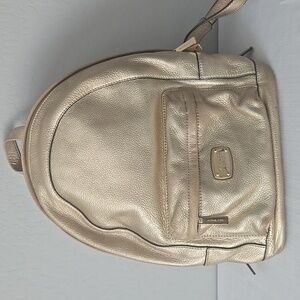 Michael Kors Gold Metallic Backpack